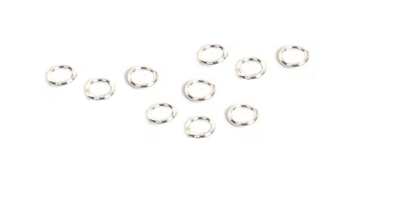 10 Open Jump Ring Sterling Silver O Ring Parts 20 Gauge FindingKing
